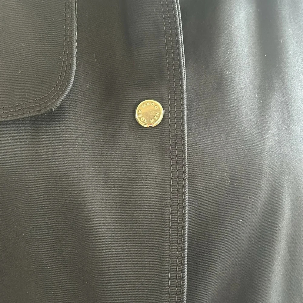 Marc New York Andrew Marc Black Trench Coat - Picture 3 of 7